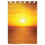 Sunset Over Sea Print Curtain