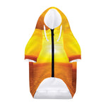 Sunset Over Sea Print Dog Zip Up Hoodie