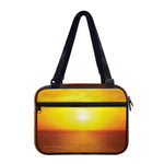 Sunset Over Sea Print Double Strap Bible Bag