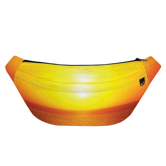 Sunset Over Sea Print Fanny Pack