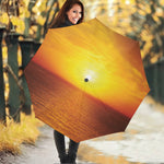 Sunset Over Sea Print Foldable Umbrella