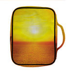 Sunset Over Sea Print Front Pocket Bible Bag