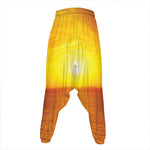 Sunset Over Sea Print Hammer Pants