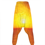Sunset Over Sea Print Hammer Pants