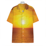 Sunset Over Sea Print Hawaiian Shirt
