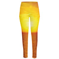 Sunset Over Sea Print High-Waisted Pocket Leggings