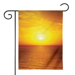 Sunset Over Sea Print House Flag