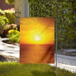 Sunset Over Sea Print House Flag