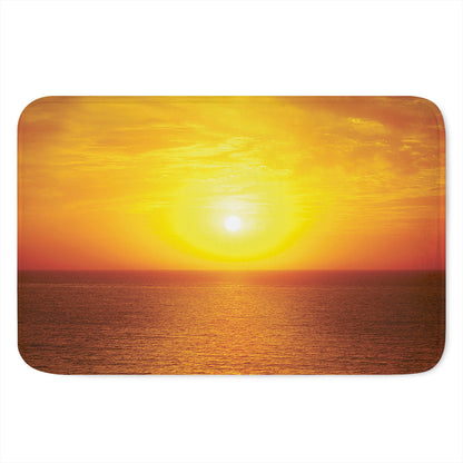 Sunset Over Sea Print Indoor Door Mat