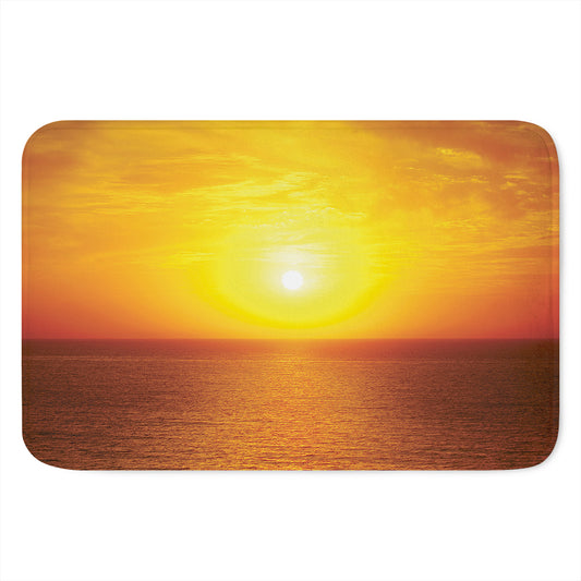 Sunset Over Sea Print Indoor Door Mat