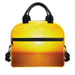 Sunset Over Sea Print Insulated Lunch Bag
