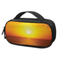 Sunset Over Sea Print Portable Cooler Travel Case