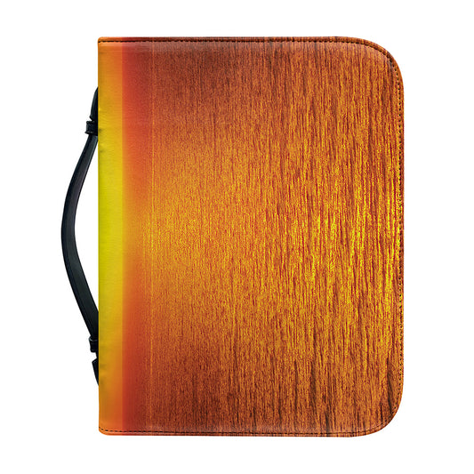 Sunset Over Sea Print Leather Bible Cover