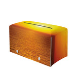 Sunset Over Sea Print Leather Tissue Box Cover