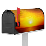 Sunset Over Sea Print Mailbox Cover