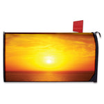 Sunset Over Sea Print Mailbox Cover