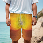 Sunset Over Sea Print Men's Cargo Shorts