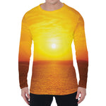 Sunset Over Sea Print Men's Long Sleeve T-Shirt