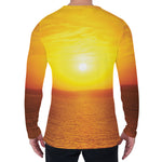Sunset Over Sea Print Men's Long Sleeve T-Shirt