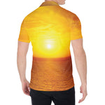 Sunset Over Sea Print Men's Shirt