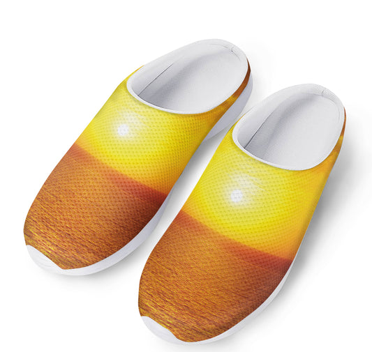 Sunset Over Sea Print Mesh Casual Shoes