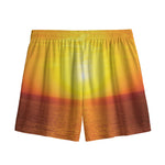 Sunset Over Sea Print Mesh Shorts