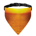 Sunset Over Sea Print Over The Collar Dog Bandana