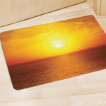 Sunset Over Sea Print Polyester Doormat