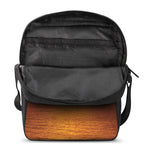 Sunset Over Sea Print Rectangular Crossbody Bag