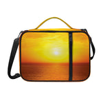 Sunset Over Sea Print Shoulder Strap Bible Bag