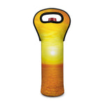 Sunset Over Sea Print Single Neoprene Wine Tote