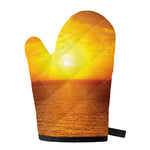 Sunset Over Sea Print Single Oven Mitt