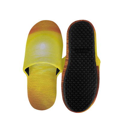 Sunset Over Sea Print Slippers