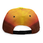 Sunset Over Sea Print Snapback Cap