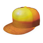 Sunset Over Sea Print Snapback Cap