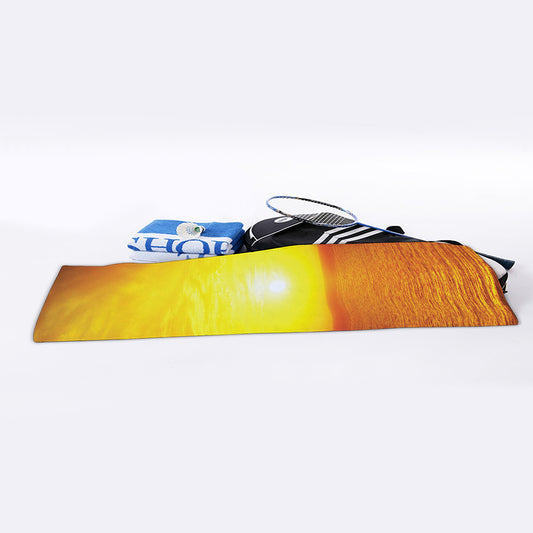 Sunset Over Sea Print Sports Towel