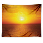Sunset Over Sea Print Tapestry