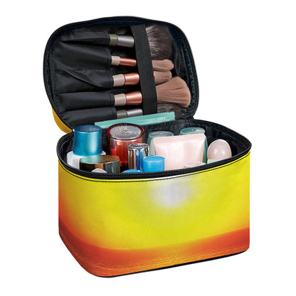 Sunset Over Sea Print Travel Makeup Bag