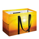 Sunset Over Sea Print Utility Tote Bag