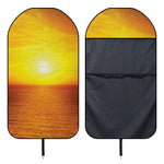 Sunset Over Sea Print Waterproof Car Seat Cover