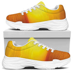 Sunset Over Sea Print White Chunky Shoes