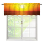 Sunset Over Sea Print Window Valance