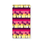 Sunset Palm Tree Pattern Print Baby Crib Sheet