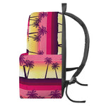 Sunset Palm Tree Pattern Print Backpack