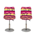 Sunset Palm Tree Pattern Print Bar Stool Covers