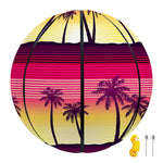 Sunset Palm Tree Pattern Print Basketball