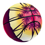Sunset Palm Tree Pattern Print Basketball