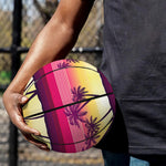 Sunset Palm Tree Pattern Print Basketball