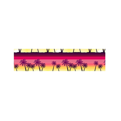 Sunset Palm Tree Pattern Print Bed Runner