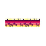 Sunset Palm Tree Pattern Print Bed Runner